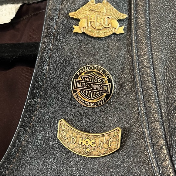 Vintage Leather Biker Vest - Picture 7 of 16